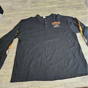 VINTAGE Iron Horse Saloon 25th Anniversary Motorcycle Tunic, Anvil Tag, Sz 2XL